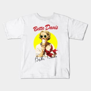 Bette Davis Ice Cream Kids T-Shirt